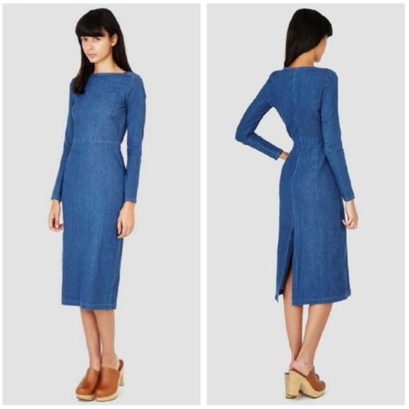 Rachel Comey Tenby Denim Dress size 4 - Picture 2 of 7